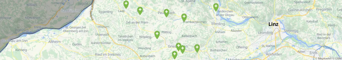Kartenansicht für Apotheken-Notdienste in der Nähe von Steegen (Gemeinde, Oberösterreich) (157)